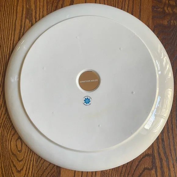 Jonathan Adler Passover Futura Seder Plate with Real Gold Accents